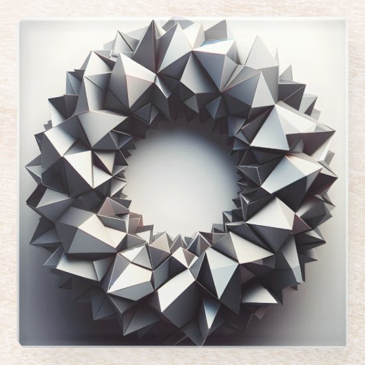 pyramides ring ガラスコースター (正面)