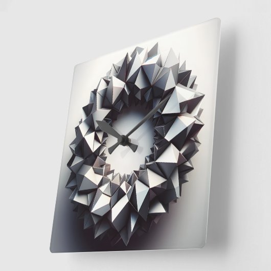 pyramides ring スクエア壁時計 (傾斜)