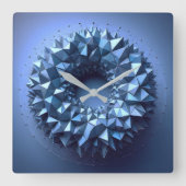 pyramides wheel スクエア壁時計 (正面)