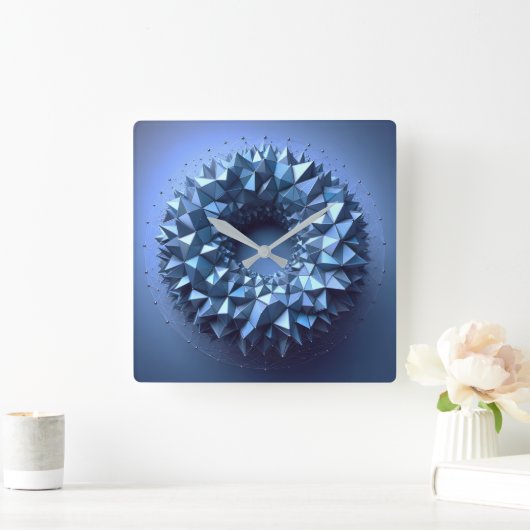 pyramides wheel スクエア壁時計 (ホーム)