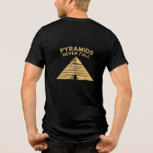 Pyramids Never Fall Minimal Egypt T-Shirt トライブレンドＴシャツ (裏面)