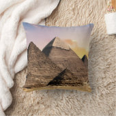 Pyramids Sphinx Ancient Egypt Pharaoh Khufu Desert クッション (ブランケット)