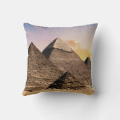 Pyramids Sphinx Ancient Egypt Pharaoh Khufu Desert クッション (裏面)