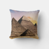 Pyramids Sphinx Ancient Egypt Pharaoh Khufu Desert クッション (正面)