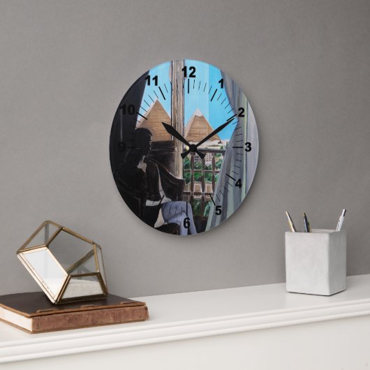 Pyramisa Hotel Painting by Alfred Fox ラージ壁時計 (オフィス)