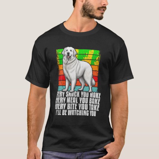 Pyreneesのオーナーおもしろいが素晴らし作るすべてのスナック Tシャツ (正面)