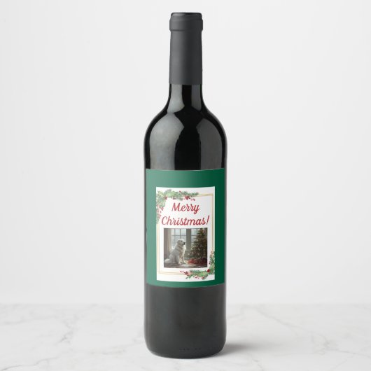 Pyrenees Christmas Wine Bottle Label ワインラベル (正面)
