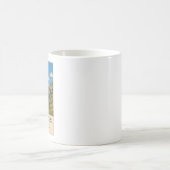 Pyrénées France – Alpines Illustrated Landscape コーヒーマグカップ (中央)