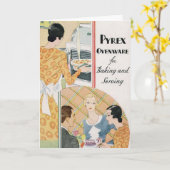 Pyrex – あなたはグリーティング最高のカードに値する カード (黄色い花)