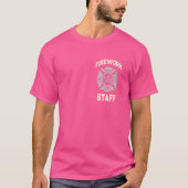 Pyro Expert FIREWORK STAFF SEPTEMBER Safety Thir Tシャツ (正面)