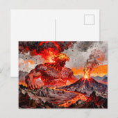 Pyrokles Titan of Lava and Volcanic Fire from Gree ポストカード (正面/裏面)