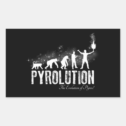 Pyrolution - Pyrosの進化 長方形シール (正面)
