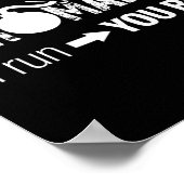 Pyromaniac If I Run You Run Fireworks Funny Pyrote ポスター (角)