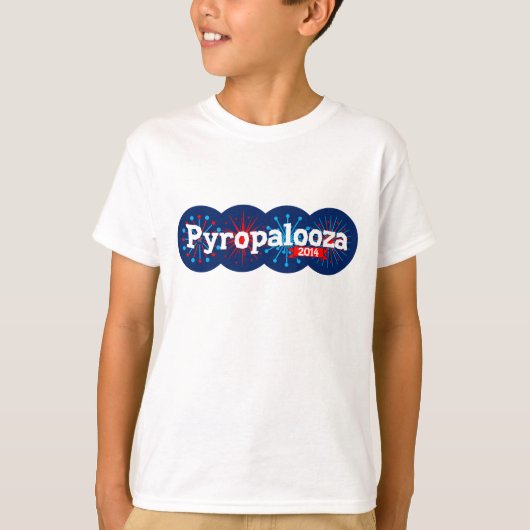 Pyropaloozaはティーをからかいます Tシャツ (正面)