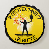 Pyrotechnikか。 Jaのbitte! ラウンドクッション (正面)
