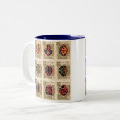 Pysankaのウクライナ人のイースターEgg2 2調子のマグ ツートーンマグカップ (正面左)