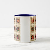 Pysankaのウクライナ人のイースターEgg2 2調子のマグ ツートーンマグカップ (中央)