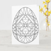 Pysankiカードからカラー1 カード (黄色い花)