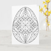 Pysankiカードからカラー2 カード (黄色い花)