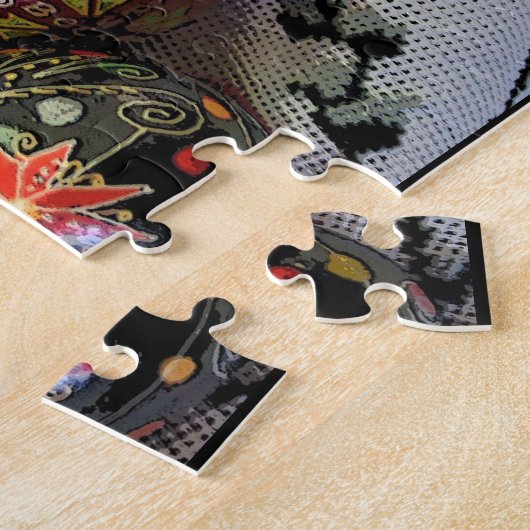 Pysankyのウクライナ人のイースターエッグ ジグソーパズル (側面)