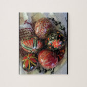 Pysankyのウクライナ人のイースターエッグ ジグソーパズル (縦)