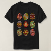 Pysanky Easter Egg Happy Easter Day Egg Hunting  Tシャツ (デザイン正面)