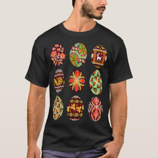 Pysanky Easter Egg Happy Easter Day Egg Hunting  Tシャツ