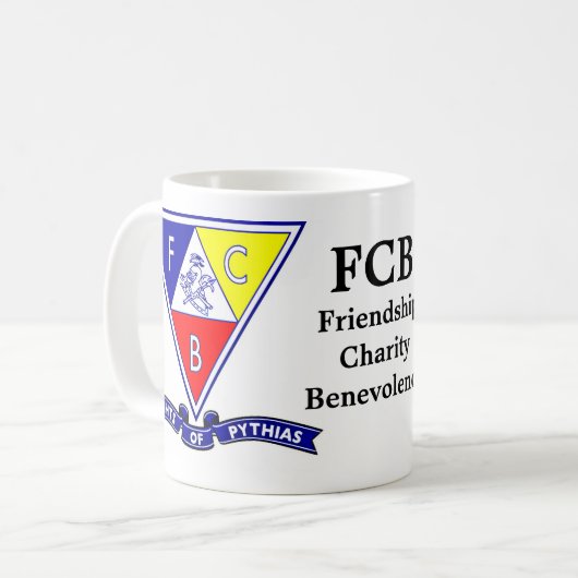 Pythiasのコンボのマグの騎士 コーヒーマグカップ (正面左)