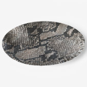 Pythonのスネークスキン – リッチエレガントハロウィン ペーパープレート (アングル)