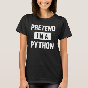 Pythonのハロウィーンの衣装を装う Tシャツ