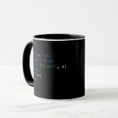 PythonコーおもしろいディングパパPython Code Father Gift マグカップ (正面左)