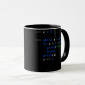 PythonコーおもしろいディングパパPython Code Father Gift マグカップ (正面右)