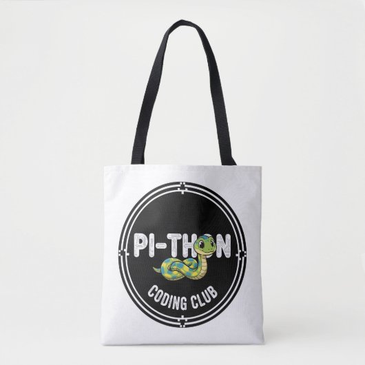 Pythonコーディングクラブ プログラマー トートバッグ (正面)