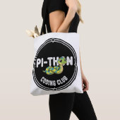 Pythonコーディングクラブ プログラマー トートバッグ (クローズアップ)