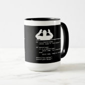 Pythonコード あなたの母はハムスター マグカップ (正面右)