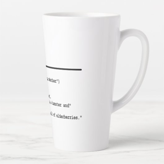 Pythonコード - お前の母ちゃんハムスター カフェラテマグ (右)