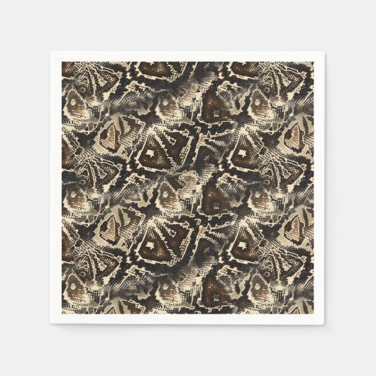 Pythonスキン スタンダードカクテルナプキン (正面)