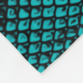 Pythonスキン：スネークパターンデザイン フリースブランケット (角)