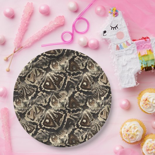 Pythonスキン ペーパープレート (パーティー)