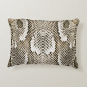 Pythonスキン：動物パターンデザイン アクセントクッション (裏面)