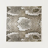 Pythonスキン：動物パターンデザイン タペストリー (正面(横))