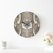 Pythonスキン：動物パターンデザイン ラージ壁時計 (ホーム)