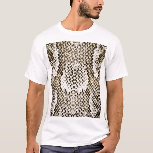 Pythonスキン:動物パターンデザイン Tシャツ (正面)