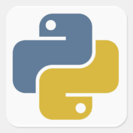 Pythonステッカー スクエアシール