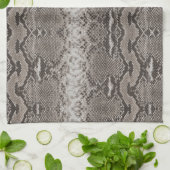 Pythonスネークスキンアニマルプリント キッチンタオル (折り畳み)