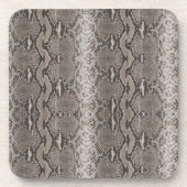 Pythonスネークスキンアニマルプリント コースター (正面)