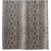 Pythonスネークスキンアニマルプリント シャワーカーテン (正面)