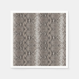 Pythonスネークスキンアニマルプリント スタンダードカクテルナプキン