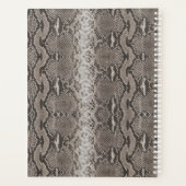 Pythonスネークスキンアニマルプリント プランナー手帳 (裏面)