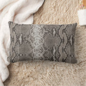 Pythonスネークスキンアニマルプリント ランバークッション (ブランケット)